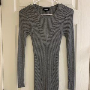 Express Grey Sweater Dress